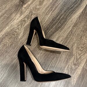 Gianvito Rossi Black Suede Heels